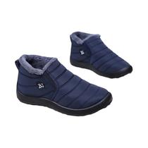 Botas De Neve Unissex Quentes Com Sola Grossa Antiderrapante, Isolamento Ártico, Bico Redondo,