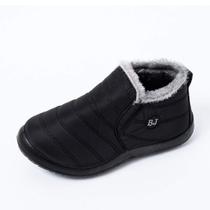 Botas de neve XDSDGY femininas forradas com pele, impermeáveis, pretas 10,5 Botas de neve XDSDGY femininas forradas com pele, impermeáveis, pretas 10,5