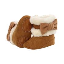 Botas De Pelúcia Para Bebês Meninas, Botas De Inverno Com Laço, Sola Macia Antiderrapante, Sapatos Botas De Pelúcia Para Bebês Meninas, Botas De Inverno Com Laço, Sola Macia Antiderrapante, Sapatos