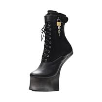 Botas De Plataforma Com Salto Alto De 7 Polegadas JIALUOWEI Fancy Ponyplay Bootfetish Tamanho 36-46