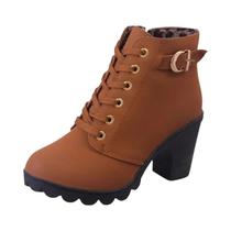 Botas De Salto Alto Femininas Da Moda Primavera/Inverno Com Cadarço, Confortáveis E Versáteis Botas De Salto Alto Femininas Da Moda Primavera/Inverno Com Cadarço, Confortáveis E Versáteis