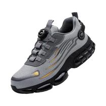 Botas De Segurança Masculinas Antiesmagamento E Antiperfuração Com Botão Rotativo Para Proteção Botas De Segurança Masculinas Antiesmagamento E Antiperfuração Com Botão Rotativo Para Proteção