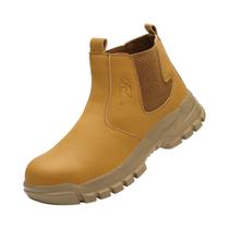 Botas De Segurança Para Trabalho Masculinas À Prova d'Água Com Biqueira De Aço Anti-furo E Botão