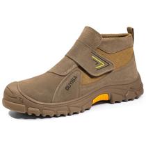 Botas de soldagem GLANOUDUN para homens Slip on Steel Toe Indestrutíveis
