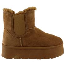 Botas de tornozelo Chiporro QM06 Yasna femininas, plataforma de 5 cm