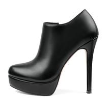 Botas de tornozelo Eithy Women de salto alto Platforms pretas PU 38EU