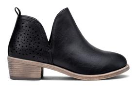 Botas de tornozelo Vepose 912 femininas pretas de salto baixo, tamanho grosso, 8US Botas de tornozelo Vepose 912 femininas pretas de salto baixo, tamanho grosso, 8US