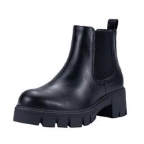 Botas de tornozelo Vepose 936 Chelsea femininas pretas de salto baixo tamanho 9 Botas de tornozelo Vepose 936 Chelsea femininas pretas de salto baixo tamanho 9
