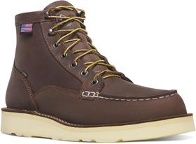Botas de trabalho Danner Bull Run GTX para homens em couro oleado marrom Botas de trabalho Danner Bull Run GTX para homens em couro oleado marrom