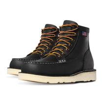Botas de trabalho Danner Bull Run Moc Toe 6" para homens pretas 9EE
