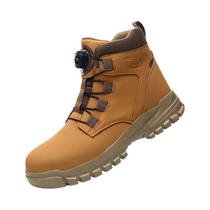 Botas De Trabalho Indestrutíveis Com Biqueira De Aço Impermeáveis Para Homens, Calçados De Segurança