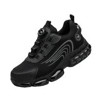 Botas De Trabalho Indestrutíveis Com Biqueira De Aço Para Homens, Antiderrapantes E À Prova De