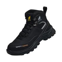 Botas De Trabalho Masculinas Com Biqueira De Aço, Calçados De Segurança Antiderrapantes E À Prova De