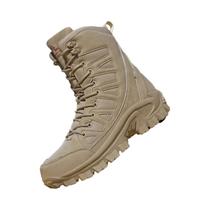 Botas De Trabalho Masculinas De Couro Respirável, Cano Alto, Antiderrapantes, Para Deserto E