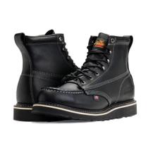 Botas de trabalho Thorogood American Heritage 6” Moc Toe masculinas pretas Botas de trabalho Thorogood American Heritage 6” Moc Toe masculinas pretas