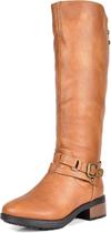 Botas DREAM PAIRS Cano Alto com Fivela Camel Tamanho 36 Botas DREAM PAIRS Cano Alto com Fivela Camel Tamanho 36