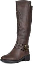 Botas DREAM PAIRS UNCLE Marrons Femininas Tamanho 9,5 Cano Alto Botas DREAM PAIRS UNCLE Marrons Femininas Tamanho 9,5 Cano Alto