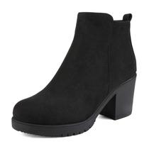 Botas DREAM PAIRS ZOEY-1 Salto Grosso 7,5 cm Preto Botas DREAM PAIRS ZOEY-1 Salto Grosso 7,5 cm Preto