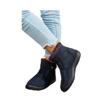 Botas Esportivas Femininas Impermeáveis De Cano Médio Com Pelúcia E Zíper, Calçados Casuais De Botas Esportivas Femininas Impermeáveis De Cano Médio Com Pelúcia E Zíper, Calçados Casuais De