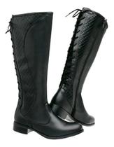 Botas Feminina Cano Longo Montaria Confortável Original Leve