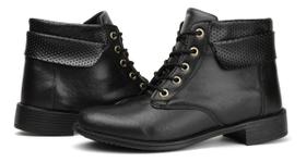 Botas Femininas Cano Curto Coturno Bico Fino Casual Inverno Botina Montaria Inverno Bota de Frio