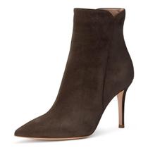 Botas femininas JANSEVEN, salto alto, tornozelo, salto alto, marrom 7,5 Botas femininas JANSEVEN, salto alto, tornozelo, salto alto, marrom 7,5