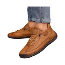 Botas Femininas Retrô De Couro Artesanais Cano Médio Antiderrapantes Com Sola Macia Nude Para