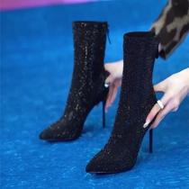 Botas Femininas Salto Fino com Zíper - Conforto e Estilo para Primavera/Outono Botas Femininas Salto Fino com Zíper - Conforto e Estilo para Primavera/Outono