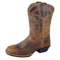 Botas femininas Smoky Mountain Shelby Brown Waxed Distress 9M Botas femininas Smoky Mountain Shelby Brown Waxed Distress 9M