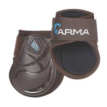 Botas Fetlock Shires Arma Carbon para cavalos (marrons, completas)