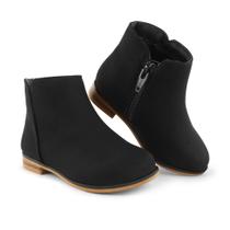 Botas FUPPIA Girls Ankle Boots, bota social, salto baixo, preta 7 Botas FUPPIA Girls Ankle Boots, bota social, salto baixo, preta 7
