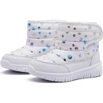 Botas HOBIBEAR Toddler Girls à prova d'água, tamanho 4 Botas HOBIBEAR Toddler Girls à prova d'água, tamanho 4