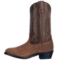Botas Laredo Paris para homens de couro marrom de meia panturrilha tamanho 12 2E_M
