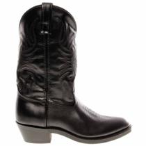Botas Laredo Paris para homens, meia panturrilha, couro preto, tamanho 15