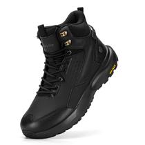 Botas masculinas FitVille Wide para caminhada ortopédica, pretas, tamanho 9 Botas masculinas FitVille Wide para caminhada ortopédica, pretas, tamanho 9