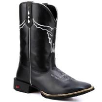 Botas Nelore Texana Couro Bico Quadrado