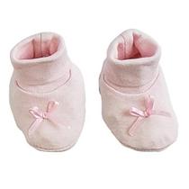 Botas para bebês prematuros, rosa bambini, 100% algodão, 1 x 1 canelada