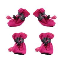 Botas Para Cães À Prova d'Água Para O Inverno, 4 Peças, Antiderrapantes, Macias, Grossas E