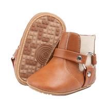 Botas Retrô De Couro PU Para Bebês, Meninos E Meninas, Outono Inverno, Sola Macia Antiderrapante,
