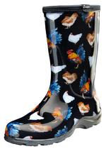 Botas Sloggers Clásicas Chicken Black Impermeables hasta Media Pantorrilla