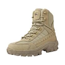Botas Táticas Antiderrapantes Para Homens, Botas De Combate No Deserto Para Caminhadas Ao Ar Livre,