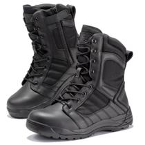 Botas táticas BOTAS PRO Military para homens com zíper lateral