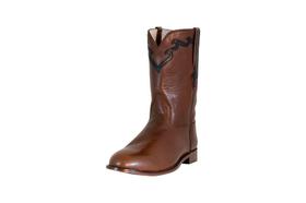 Botas TuffRider El Paso em Couro Bordado com Bico Redondo Botas TuffRider El Paso em Couro Bordado com Bico Redondo