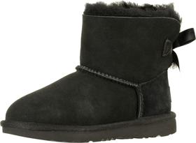 Botas UGG unissex para crianças Mini Bailey Bow II pretas tamanho 08