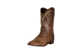 Botas Western Juvenis TuffRider Yukon Marrom Bico Quadrado