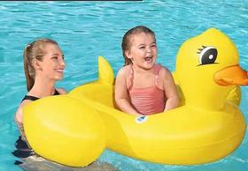 Bote Boia Inflável Infantil Patinho c/ Som 1,02m x 99 cm Bestway 34151