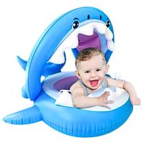 Bote Cobertura Tubarão Boia Fralda Bebê Inflável Piscina