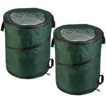 Bote de Basura Wakeman Paquete de 2 Plegables para Exterior 175L