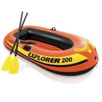 BOTE EXPLORER 200 INTEX PARA 2 PESSOAS + BOMBA + REMOS 95kg BOTE EXPLORER 200 INTEX PARA 2 PESSOAS + BOMBA + REMOS 95kg