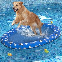 Bote flutuante para cães Leopinky inflável para natação de verão